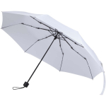 Paraguas plegable compacto con armazón metálico y goma Ø102 color blanco
