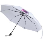 Paraguas plegable compacto con armazón metálico y goma Ø102 color blanco