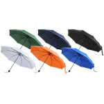 Paraguas plegable compacto con armazón metálico y goma Ø102 color blanco segunda vista varios colores