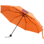 Paraguas plegable compacto con armazón metálico y goma Ø102 color naranja