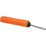 Paraguas plegable compacto con armazón metálico y goma Ø102 color naranja tercera vista