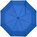 Paraguas plegable compacto con armazón metálico y goma Ø102 color azul real segunda vista frontal