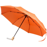 Paraguas plegable con apertura y cierre automáticos resistente Ø105 color naranja