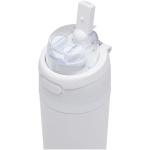 Botella pared simple con pajita abatible y acabado mate 800ml color blanco vista detalle 2
