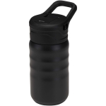 Botella deportiva con pajita abatible a prueba de fugas 350ml color negro