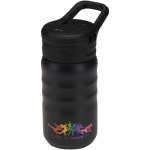 Botella deportiva con pajita abatible a prueba de fugas 350ml color negro