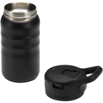 Botella deportiva con pajita abatible a prueba de fugas 350ml color negro segunda vista
