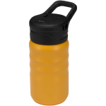 Botella deportiva con pajita abatible a prueba de fugas 350ml color amarillo