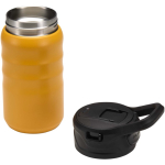 Botella deportiva con pajita abatible a prueba de fugas 350ml color amarillo segunda vista