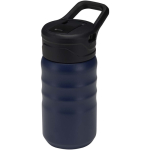 Botella deportiva con pajita abatible a prueba de fugas 350ml color azul marino