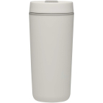 Vaso térmico de doble pared con tapa de rosca incluida 480ml color blanco segunda vista frontal