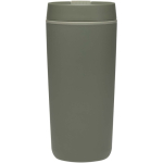 Vaso térmico de doble pared con tapa de rosca incluida 480ml color verde segunda vista frontal
