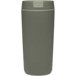 Vaso térmico de doble pared con tapa de rosca incluida 480ml color verde segunda vista trasera