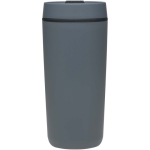 Vaso térmico de doble pared con tapa de rosca incluida 480ml color azul bondi segunda vista frontal