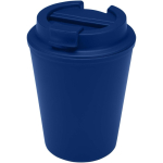 Vaso térmico doble pared con tapa de rosca antiderrame 300ml color azul