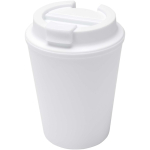 Vaso térmico doble pared con tapa de rosca antiderrame 300ml color blanco