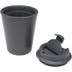 Vaso térmico doble pared con tapa de rosca antiderrame 300ml color gris segunda vista