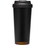 Vaso térmico de doble pared de acero inoxidable mate 480ml color negro segunda vista frontal