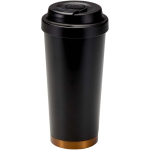 Vaso térmico de doble pared de acero inoxidable mate 480ml color negro