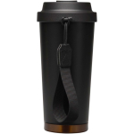 Vaso térmico de doble pared de acero inoxidable mate 480ml color negro segunda vista trasera