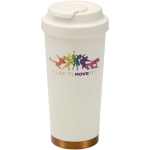 Vaso térmico de doble pared de acero inoxidable mate 480ml color beige
