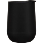 Vaso de doble pared con tapa deslizante y aislamiento de aire 360ml color negro vista lateral