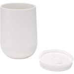 Vaso de doble pared con tapa deslizante y aislamiento de aire 360ml color blanco segunda vista