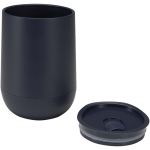 Vaso de doble pared con tapa deslizante y aislamiento de aire 360ml color azul marino segunda vista