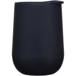 Vaso de doble pared con tapa deslizante y aislamiento de aire 360ml color azul marino vista lateral