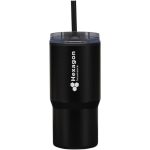 Vaso térmico de doble pared con tapa a prueba de derrames 540ml color negro vista impresa logo 2