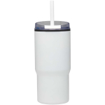Vaso térmico de doble pared con tapa a prueba de derrames 540ml color blanco segunda vista trasera