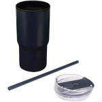 Vaso térmico de doble pared con tapa a prueba de derrames 540ml color azul marino segunda vista
