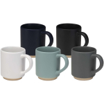 Taza apilable de cerámica con base moderna sin esmaltar 180ml color gris segunda vista varios colores