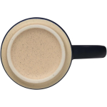 Taza apilable de cerámica con base moderna sin esmaltar 180ml color azul marino vista detalle 1