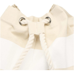 Bolsa de lona algodón reciclado con asas de cuerda 270 g/m2 color blanco vista detalle 1