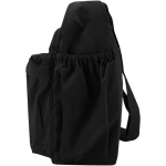 Bandolera para portátil con correa de maleta y bolsillo oculto 13'' color negro vista lateral