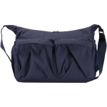 Bandolera para portátil con correa de maleta y bolsillo oculto 13'' color azul marino segunda vista frontal