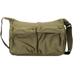 Bandolera para portátil con correa de maleta y bolsillo oculto 13'' color verde oscuro segunda vista frontal