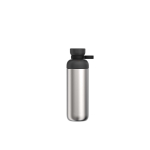 Botella de acero inox reciclado con doble apertura 700ml Mepal color negro segunda vista frontal