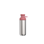 Botella de acero inox reciclado con doble apertura 700ml Mepal color rosa segunda vista frontal