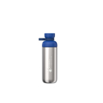 Botella de acero inox reciclado con doble apertura 700ml Mepal color azul pastel vista impresa logo 2