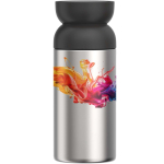 Taza térmica de acero inox reciclado con borde 360° 350ml Mepal color negro