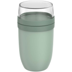 Fiambrera de plástico con doble compartimento 1,05L Mepal color verde manzana