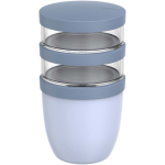 Tupper a prueba de fugas con 3 compartimentos 900ml Mepal color azul