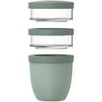 Tupper a prueba de fugas con 3 compartimentos 900ml Mepal color verde manzana tercera vista
