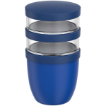 Tupper a prueba de fugas con 3 compartimentos 900ml Mepal color azul pastel