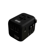 Adaptador de viaje personalizable con carga rápida 33W GaN vista principal