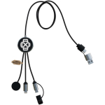 Cable de carga 7 en 1 para smartwatch y móvil SCX.design color negro