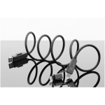 Cable carga magnético ultrarrápido doble entrada 100W SCX.design color negro cuarta vista