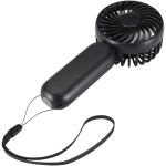 Ventilador portátil recargable de 3 velocidades con USB-C color negro